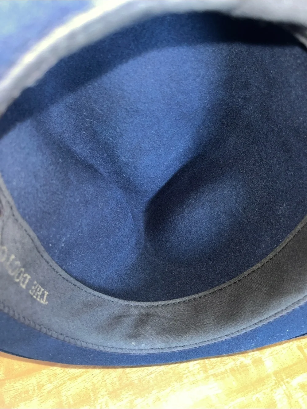 Goorin Bros. “The Doctor” Navy 100% Wool Fedora w/ Brown Band & Feather